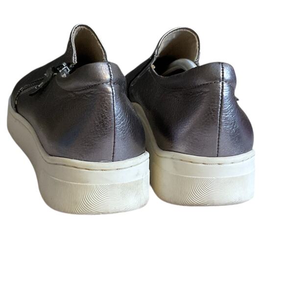 Naturalizer Hawthorn Leather 9.5 M Comfort Shoes Women's Pewter Side Zip - Picture 3 of 10